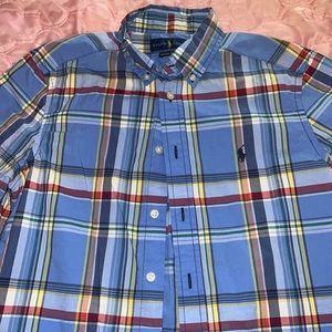 Polo Ralph Lauren Short sleeve button up shirt size Large 14-16